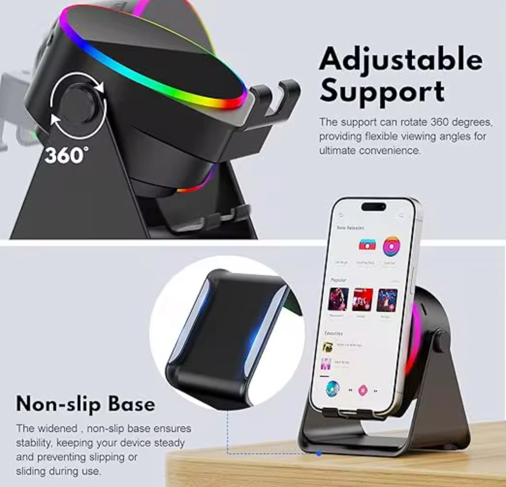 Support portable à induction, BT Mini haut-parleur